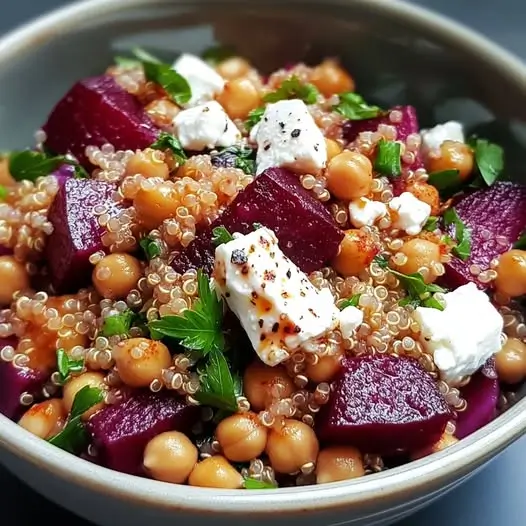 Salade de Betteraves Rôties, Avocat et Feta : L'explosion de couleurs dans votre assiette !