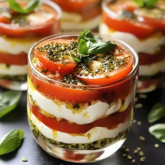 Tiramisu Salé Tomates & Mozza