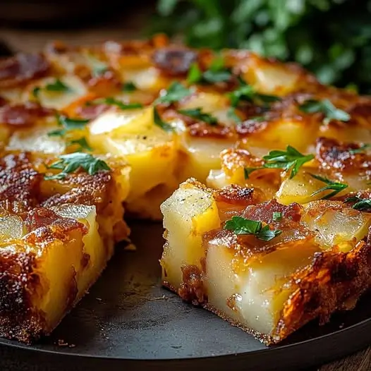 Le Gâteau de Pommes de Terre Chorizo et Mozzarella