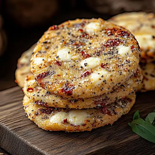 Cookies salés à la tomate séchée et mozzarella