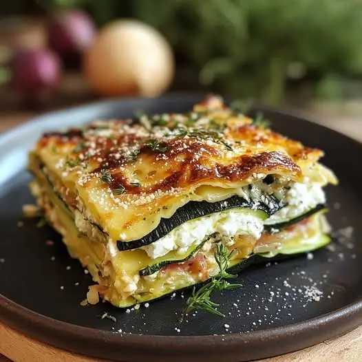 Lasagnes aux Courgettes et à la Feta