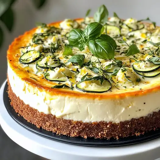 Cheesecake Salé Duo de Courgettes et Fromage Fouetté