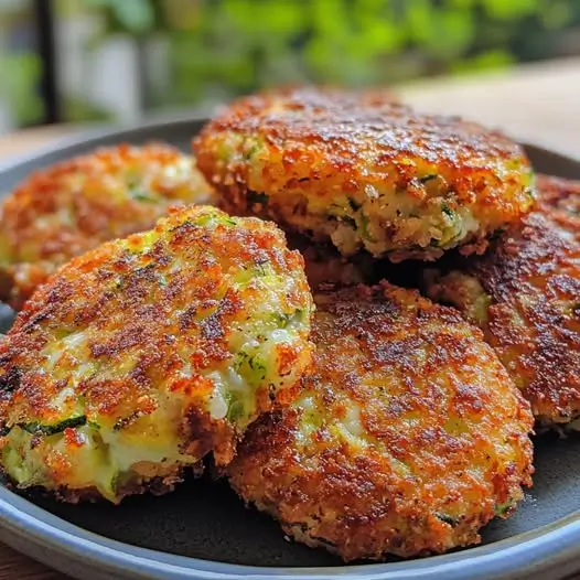 Galettes Courgettes,Tomates Séchées et Mozzarella Fondante