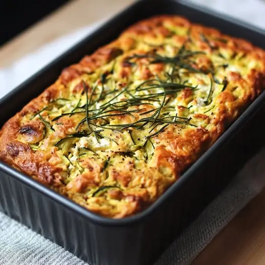 Cake Salé Estival : Courgette, Chèvre Frais et Menthe au Zeste de Citron
