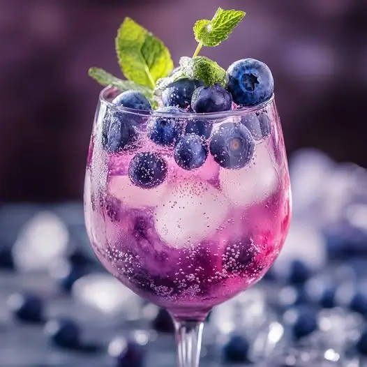 Spritz Myrtille & Fleur d'Oranger Pétillante : L'Élégance de l'Été dans Votre Verre !