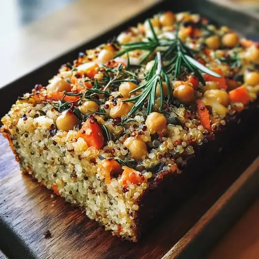 Cake Quinoa-Pois Chiches et Herbes de Provence