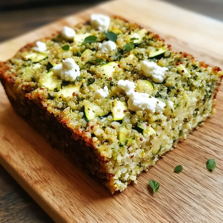 Cake aux Courgettes, Quinoa & Chèvre Frais