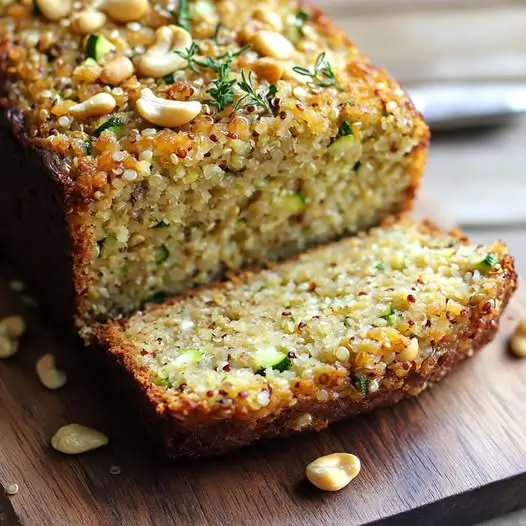 Cake Salé Quinoa-Courgette et Parmesan, Noix de Cajou