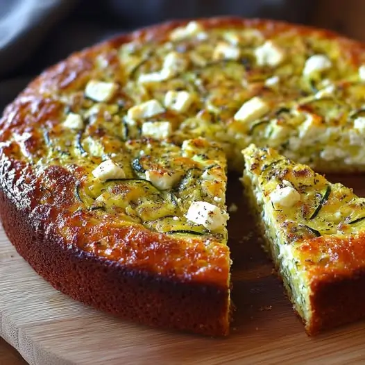Cake Moelleux à la Feta, Courgettes Râpées & Zeste de Citron