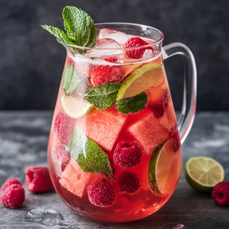 Sangria Estivale Pastèque, Framboise et Fleur de Sureau : L'Élégance Rafraîchissante