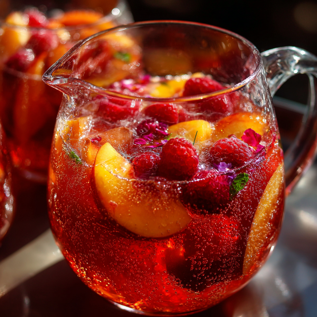 Sangria Rosée Nectarine, Framboise & Eau de Rose
