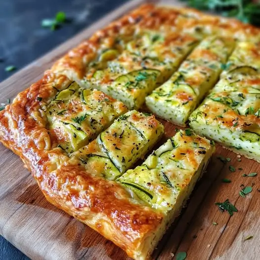 Galette Moelleuse de Courgettes au Parmesan (Scarpaccia)