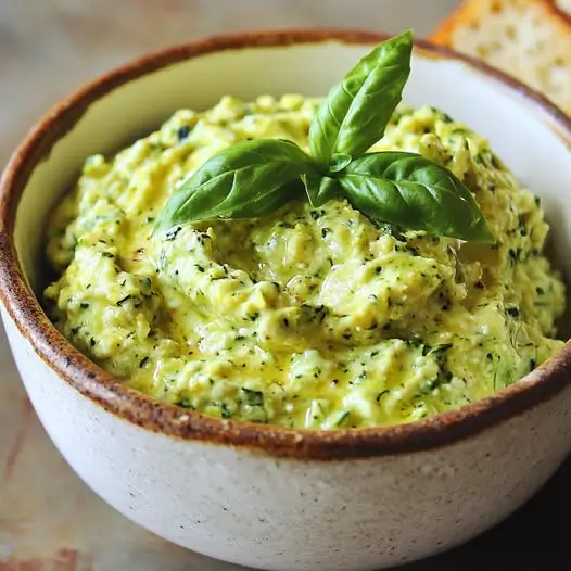 Tartinade de Courgette et Ricotta au Curry Doux, Ail et Basilic