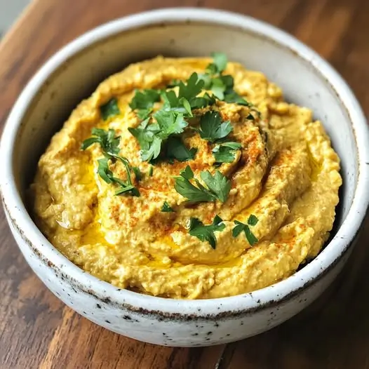 Tartinade de Pois Chiches, Aubergine Rôtie et Ricotta au Curcuma