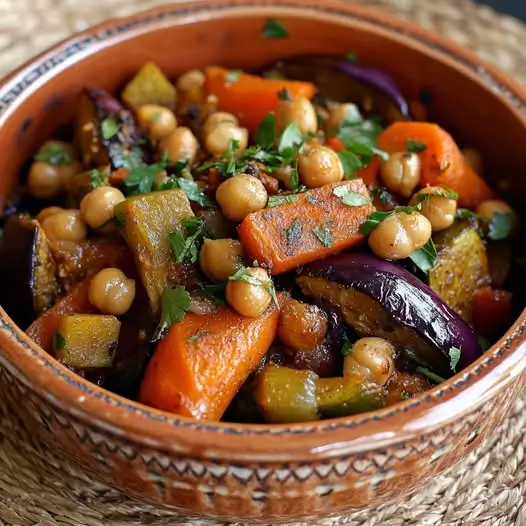 Tajine d'Été de Légumes Rôtis : Un Voyage Culinaire Ensoleillé !