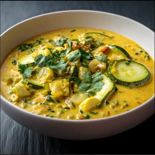 Courgettes Lait Coco Curry