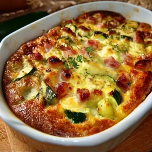 Clafoutis Fondant aux Courgettes et Boursin