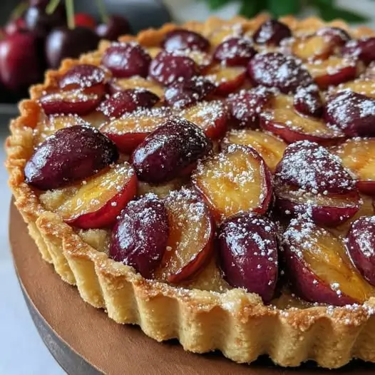 Tarte Flamande aux Prunes