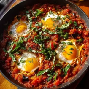 Chakchouka Aubergine, Tomates et Basilic