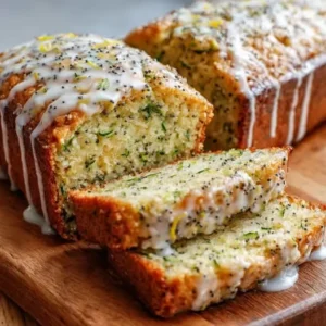 Gâteau Moelleux à la Courgette, Citron et Graines de Pavot