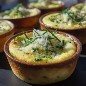 Petits Flans Salés aux Courgettes et Parmesan