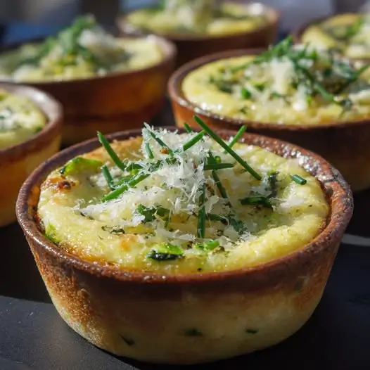 Petits Flans Salés aux Courgettes et Parmesan