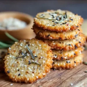 Sablés au Comté, Sésame et Herbes de Provence