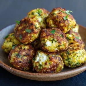 Boulettes de courgettes et feta au basilic