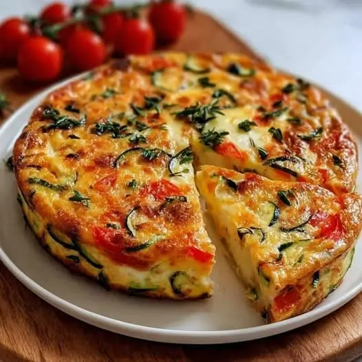 Frittata aux courgettes et tomates