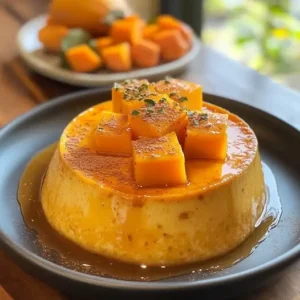 Flan de courge butternut et ricotta