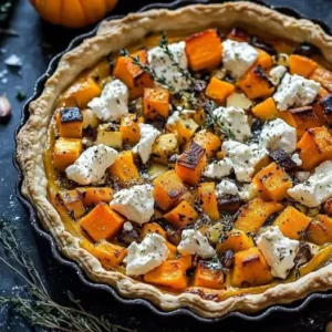 Tarte Automnale aux Légumes et Chèvre