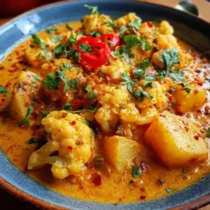 Curry de Chou-Fleur et Pommes de Terre Façon Massala