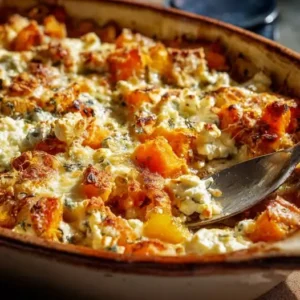 Casserole de Courge Butternut, Pommes et Fromage de Chèvre