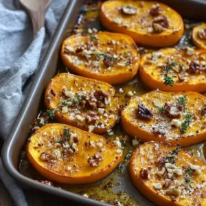 Rôti de Courge au Miel, Parmesan et Noix Croustillantes