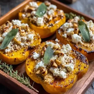 Courge Dorée au Beurre de Cacahuète et Feta