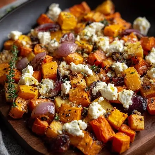 Poêlée de Légumes d'Automne au Chèvre et Miel