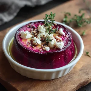 Flan de Betteraves au Miel et Chèvre Frais