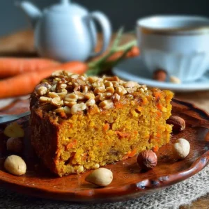 Cake aux Carottes, Curry et Cacahuètes