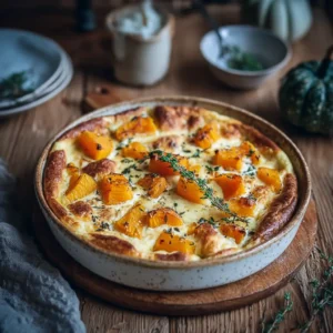 Clafoutis Crémeux de Butternut et Ricotta