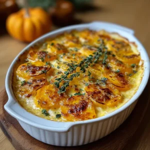 Gratin Crémeux de Butternut et Pommes de Terre