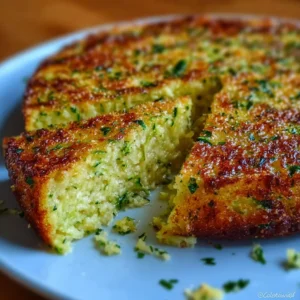 Gâteau Invisible aux Courgettes et Parmesan