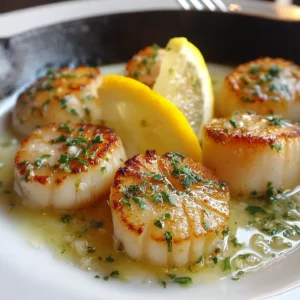 Coquilles Saint-Jacques Poêlées au Beurre Citronné