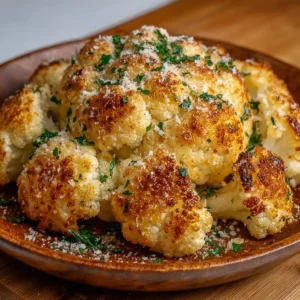 Chou-fleur Rôti au Parmesan et à l'Ail