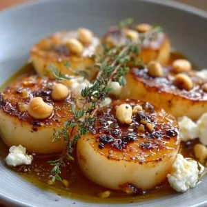 Navets Rôtis au Miel et au Thym, Feta et Noix de Macadamia