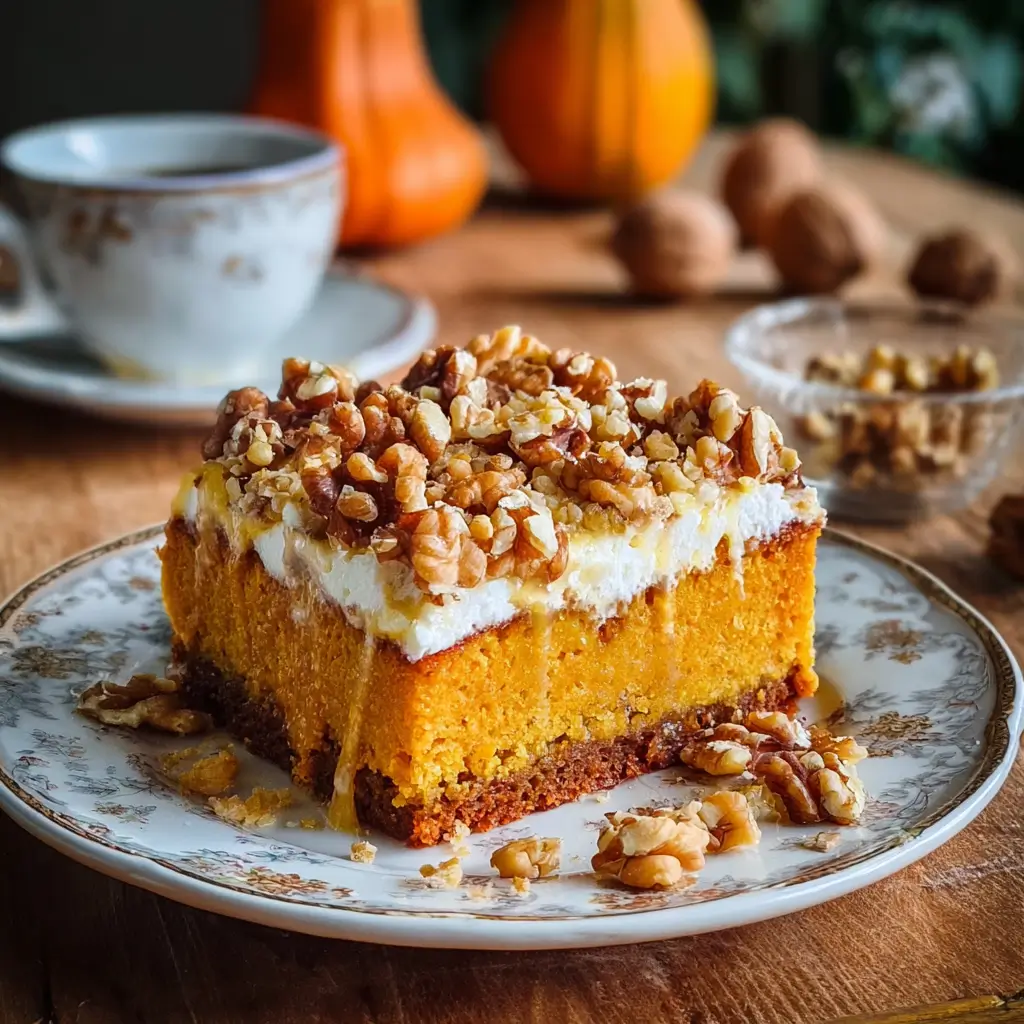 Gâteau Moelleux de Butternut au Chèvre Fondant et Noix Croquantes