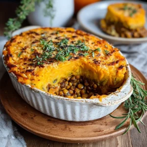 Parmentier Vegan Potimarron Lentilles