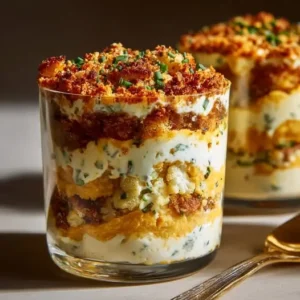 Tiramisu Salé au Chou-Fleur Rôti et Crème de Chèvre