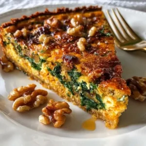Quiche sans Pâte Courge et Noix
