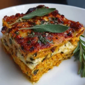 Lasagnes Végétariennes au Potiron, Ricotta et Sauge