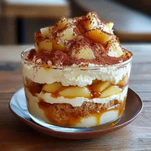 tiramisu Caramel Beurre Salé et Pommes Poêlées